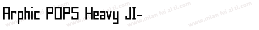 Arphic POP5 Heavy JI字体转换